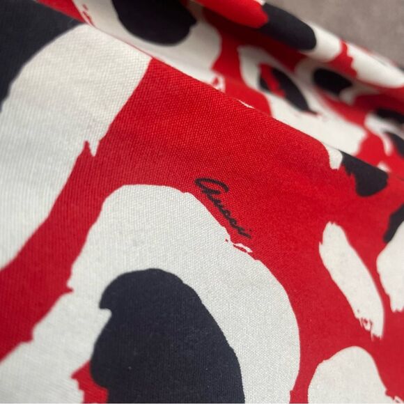 GUCCI- Pre-Fall 2014 Red and Black Leopard Print A Line Dress Size 40 - Picture 7 of 13